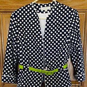 Tahari Newport Nautical Blue Skirt Set